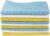 Amazon Basics Microfibre Cleaning Cloth, Pack of 24, Multi Colored, Blue, Orange & White, 40.5 cm x 30.5 cm