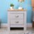 DONEWELL Bedroom Furniture Bedside Table Chest of Drawers Wooden,White+Oak/Grey+Oak,Uk Delivery (Grey 3 Set)