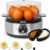Duronic 7 Egg Boiler EB40, Egg Cooker with Buzzer, Egg Steamer makes Soft | Medium | Hard Boiled Eggs Alarm Timer Settings, Includes Egg Piercer & Measuring Water Cup, 400W