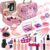 ROKKES Washable Makeup Kit Girls Toy – Kids for Girls, Non Toxic Make Up Set, Little Toddler Children Princess, Christmas Birthday Gifts 4 5 6 7 8 9 10 Year Old Girl